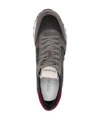 dunkelgraue Wildleder niedrige Sneakers von Premiata