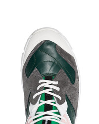 dunkelgraue Wildleder niedrige Sneakers von Calvin Klein 205W39nyc