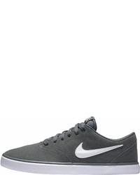 dunkelgraue Wildleder niedrige Sneakers von Nike SB