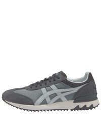 dunkelgraue Wildleder niedrige Sneakers von Onitsuka Tiger