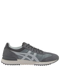 dunkelgraue Wildleder niedrige Sneakers von Onitsuka Tiger