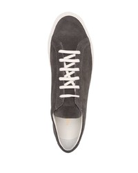 dunkelgraue Wildleder niedrige Sneakers von Common Projects