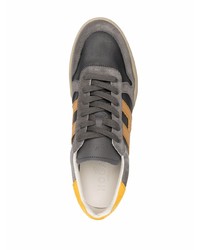 dunkelgraue Wildleder niedrige Sneakers von Hogan