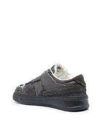 dunkelgraue Wildleder niedrige Sneakers von MSGM