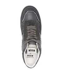 dunkelgraue Wildleder niedrige Sneakers von MSGM