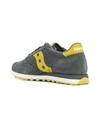 dunkelgraue Wildleder niedrige Sneakers von Saucony