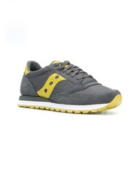 dunkelgraue Wildleder niedrige Sneakers von Saucony