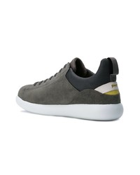 dunkelgraue Wildleder niedrige Sneakers von Camper