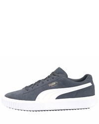 dunkelgraue Wildleder niedrige Sneakers von Puma