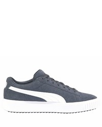 dunkelgraue Wildleder niedrige Sneakers von Puma