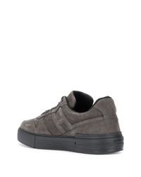 dunkelgraue Wildleder niedrige Sneakers von Hogan