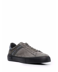 dunkelgraue Wildleder niedrige Sneakers von Hogan