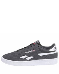 dunkelgraue Wildleder niedrige Sneakers von Reebok Classic