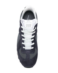 dunkelgraue Wildleder niedrige Sneakers von Maison Margiela