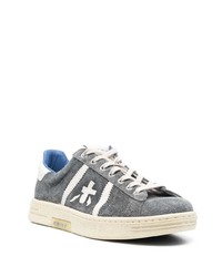 dunkelgraue Wildleder niedrige Sneakers von Premiata