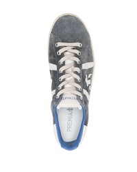 dunkelgraue Wildleder niedrige Sneakers von Premiata