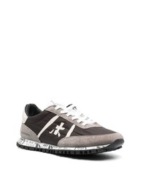 dunkelgraue Wildleder niedrige Sneakers von Premiata