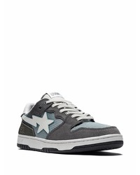 dunkelgraue Wildleder niedrige Sneakers von A Bathing Ape