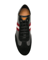 dunkelgraue Wildleder niedrige Sneakers von Bally