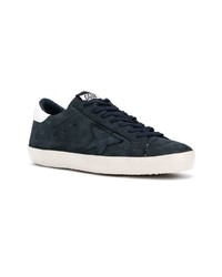 dunkelgraue Wildleder niedrige Sneakers von Golden Goose Deluxe Brand