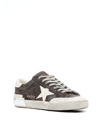 dunkelgraue Wildleder niedrige Sneakers von Golden Goose