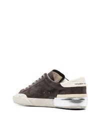 dunkelgraue Wildleder niedrige Sneakers von Golden Goose