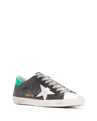 dunkelgraue Wildleder niedrige Sneakers von Golden Goose