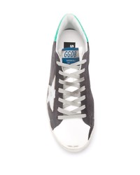 dunkelgraue Wildleder niedrige Sneakers von Golden Goose