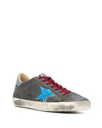 dunkelgraue Wildleder niedrige Sneakers von Golden Goose