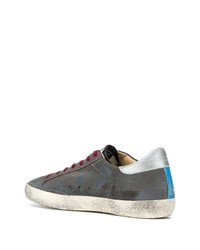 dunkelgraue Wildleder niedrige Sneakers von Golden Goose