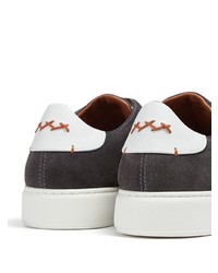 dunkelgraue Wildleder niedrige Sneakers von Ermenegildo Zegna