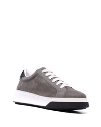 dunkelgraue Wildleder niedrige Sneakers von DSQUARED2