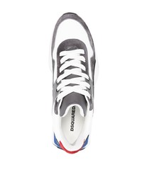 dunkelgraue Wildleder niedrige Sneakers von DSQUARED2