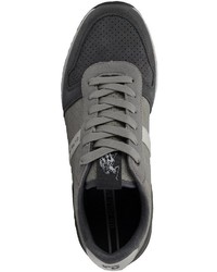 dunkelgraue Wildleder niedrige Sneakers von U.S. Polo Assn.