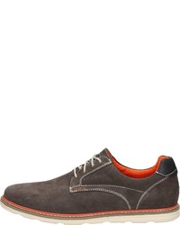 dunkelgraue Wildleder niedrige Sneakers von Venturini