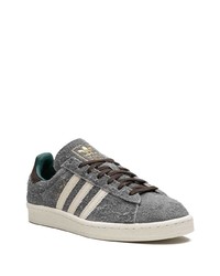 dunkelgraue Wildleder niedrige Sneakers von adidas