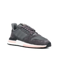 dunkelgraue Wildleder niedrige Sneakers von adidas