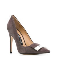 dunkelgraue Wildleder Pumps von Sergio Rossi