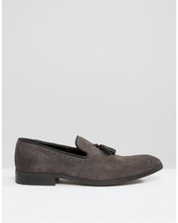 dunkelgraue Wildleder Slipper von Asos