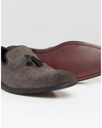 dunkelgraue Wildleder Slipper von Asos