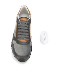 dunkelgraue Wildleder Sportschuhe von Brunello Cucinelli