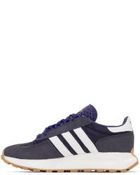 dunkelgraue Wildleder Sportschuhe von adidas Originals