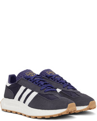 dunkelgraue Wildleder Sportschuhe von adidas Originals