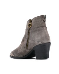 dunkelgraue Wildleder Stiefeletten von Fiorentini+Baker