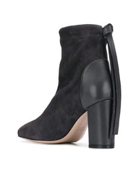 dunkelgraue Wildleder Stiefeletten von Stuart Weitzman