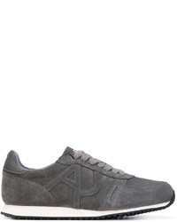 dunkelgraue Wildleder Turnschuhe von Armani Jeans