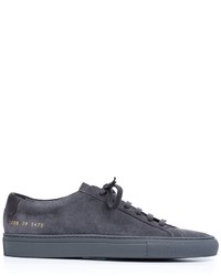 dunkelgraue Wildleder Turnschuhe von Common Projects