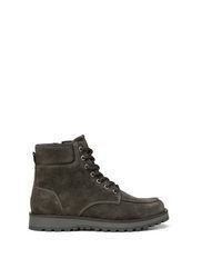 dunkelgraue Wildlederfreizeitstiefel von Marc O'Polo