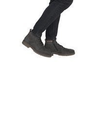 dunkelgraue Wildlederfreizeitstiefel von Rieker