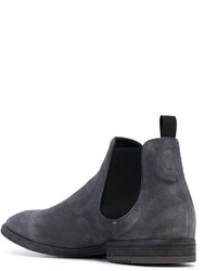 dunkelgraue Wildlederstiefel von Officine Creative